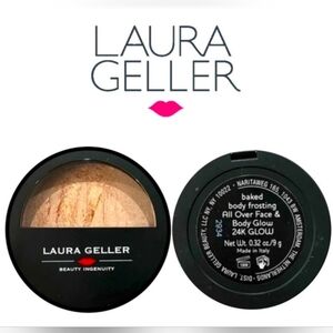 Laura Geller Baked Body Frosting All Over BODY And Face Glow With 24k Gold